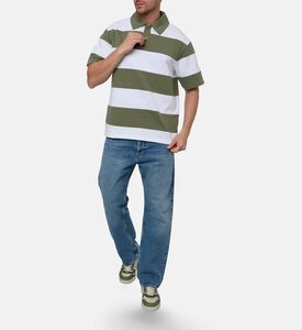 Axel Arigato Two-tone Striped Polo Shirt, Model View