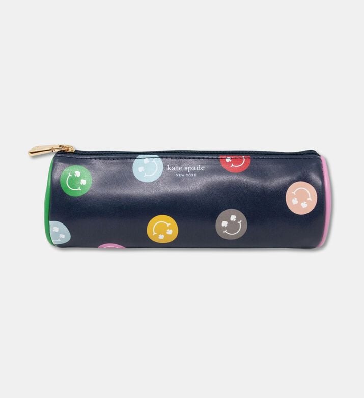 Kate Spade New York Spade Smiley Round Pencil Case, Packshot View
