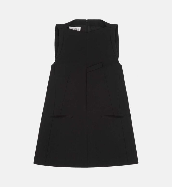 High Neck Structured A-line Dress High Neck Structured A-line Dress