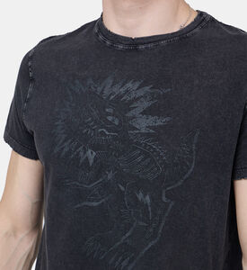 تيشيرت قطن بطبعة غرافيك