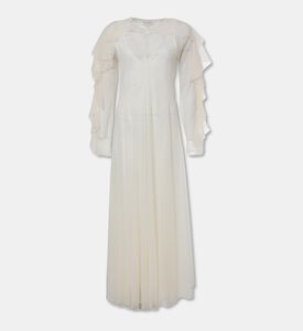 Forte-Forte Ruffle Long-sleeve Flared Dress, Packshot View