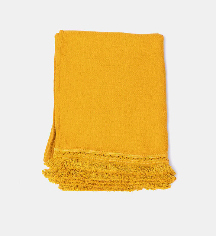 Swan Fringe Lace Cotton Throw