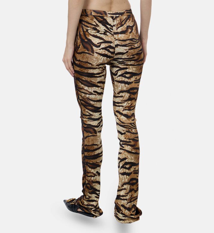 Ronny Kobo Leopard-print Regular-fit Pants, Model View