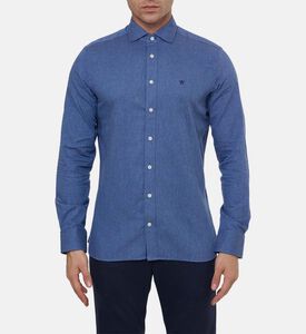Hackett London Shirt Flannel, Blue, S, Model View