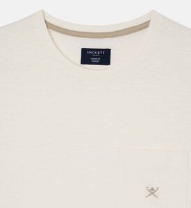 تي شيرت من القطن والكتان فضفاض