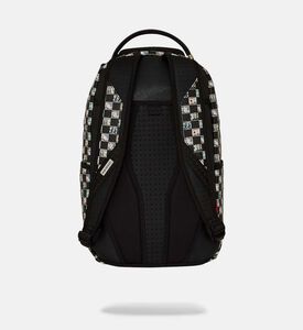 حقيبة ظهر كلاسيكية بنقشة مربعات