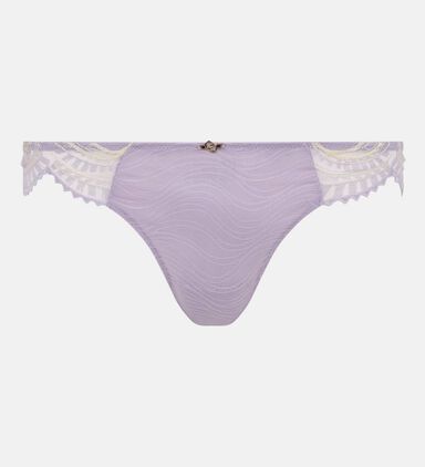 Sheer Floral Lace Panel Brief