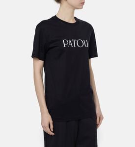Patou Logo-print Crewneck T-shirt, Model View