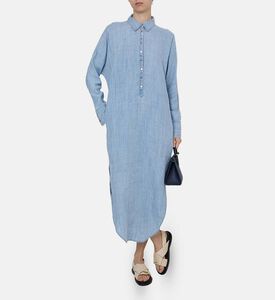 Denim Flared Shirt Dress
