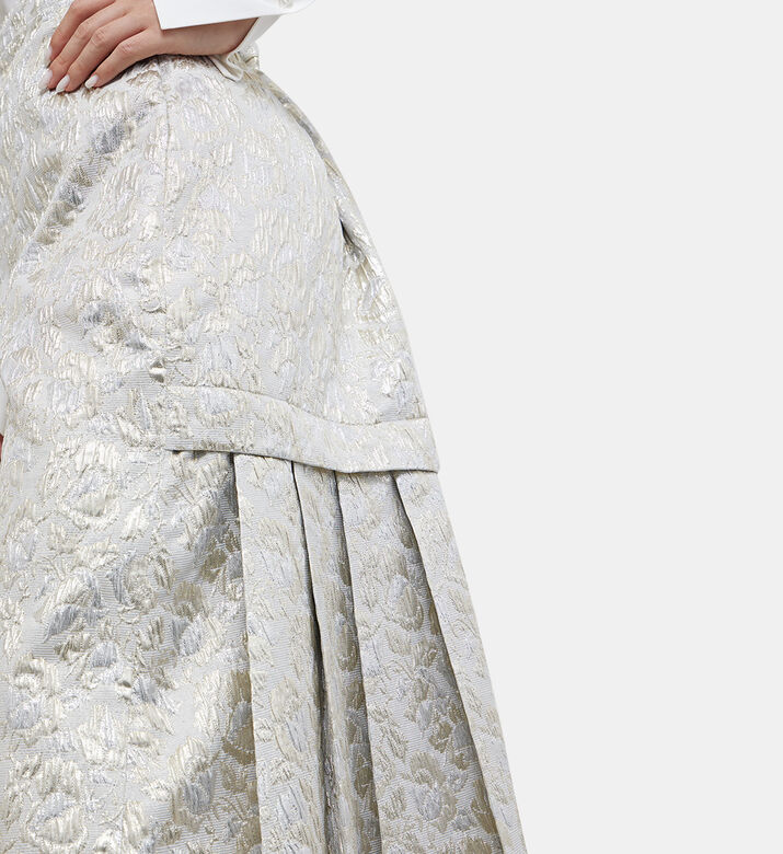 Pleated Back Detail Midi Skirt Pleated Back Detail Midi Skirt