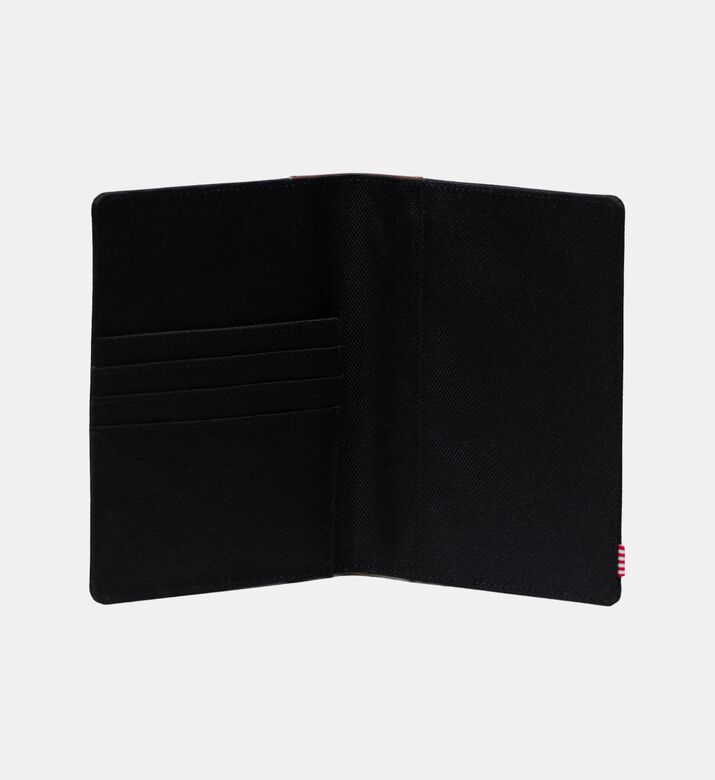 Pebbled Vegan Leather Spine Passport Holder