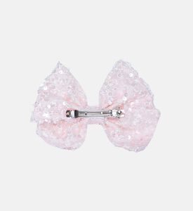 Sequined Textured Hair Bow