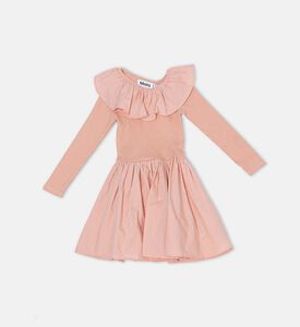 فستان سيل بياقة مكشكشة