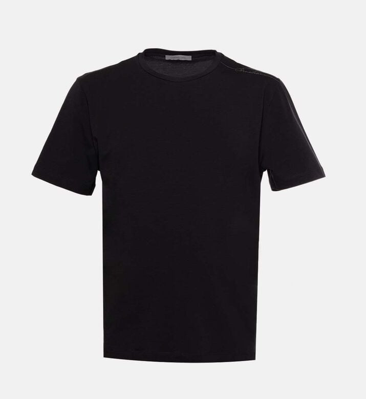 Cotton Short-sleeve Regular-fit T-shirt