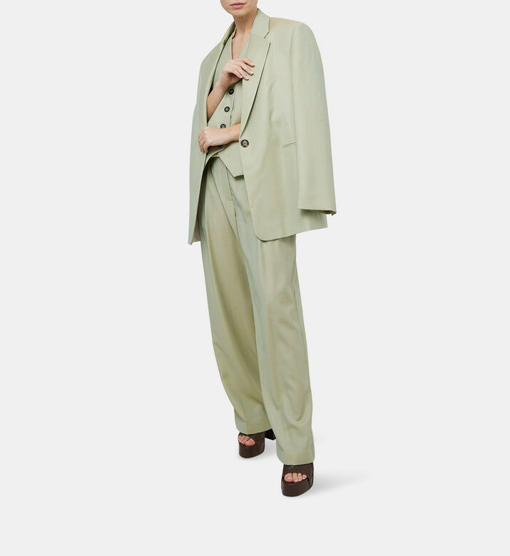 Jacquard Wool Single-breasted Blazer Jacquard Wool Single-breasted Blazer