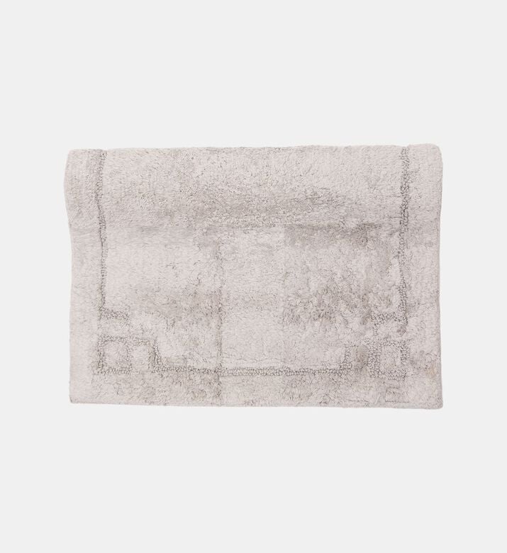 Home Deco and More Aristo Cotton Bath Mat, Light-grey, 60x90-cm, Packshot View