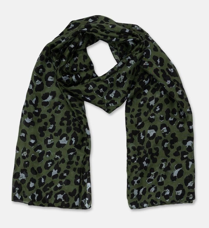 Galeries Lafayette Scarf Leonie, Khaki, Packshot View