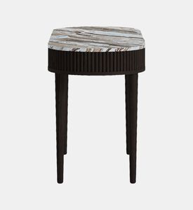 Home Deco and More Oval Marble Top Wood Base Desk, Packshot View