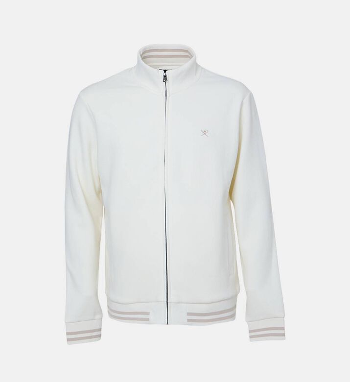 Embroidered Zip-up Sweatshirt