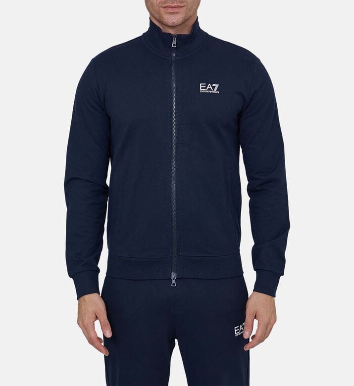 سويت شيرت قطن بلوغو بسحاب