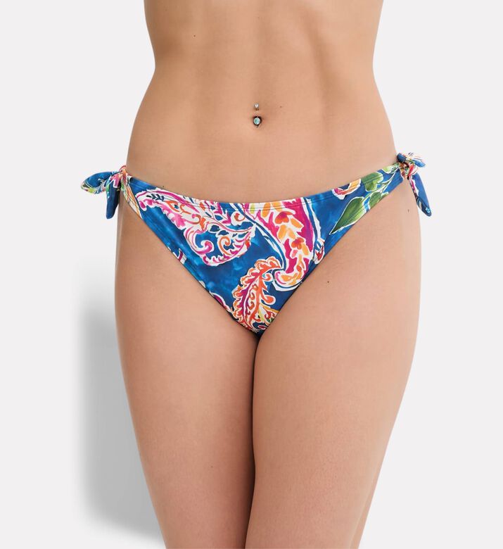 Ralph Lauren Side-tie Scoop Hipster Bikini Bottoms, Model View