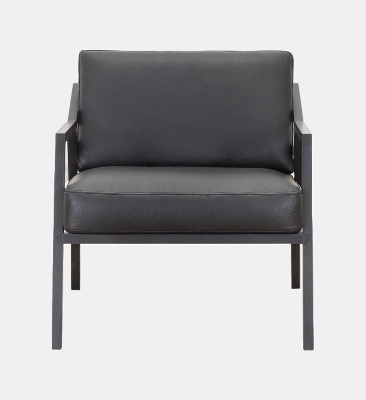 Vilmers Rhen Oak Leather Arm Chair, Packshot View