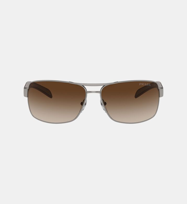 Double-bridge Rectangular Sunglasses 65