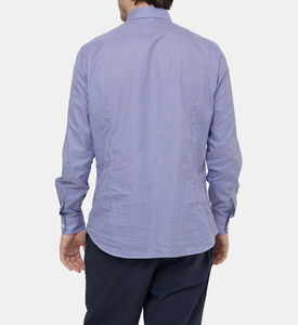 قميص قطن بنقشة مربعات صغيرة