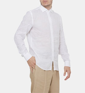 قميص كتان خالص مصبوغ