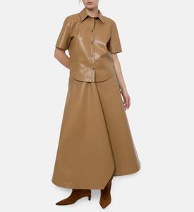 Nanushka Leather Short-sleeve Shirt, Model View