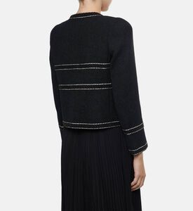 Edward Achour Paris Trim-detail Fitted Jacket, Model View Edward Achour Paris Trim-detail Fitted Jacket, Model View