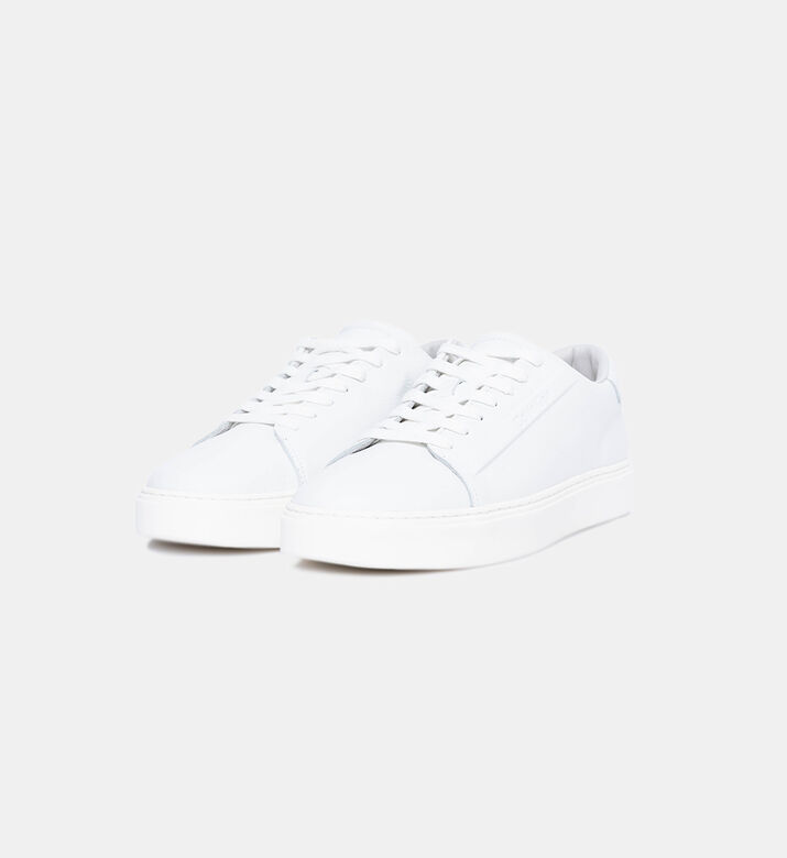 Leather Low-top Lace-up Sneakers