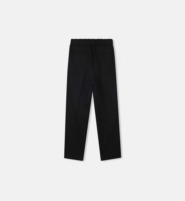 بنطال بقماش تويل بخطوط جانبية بنطال بقماش تويل بخطوط جانبية