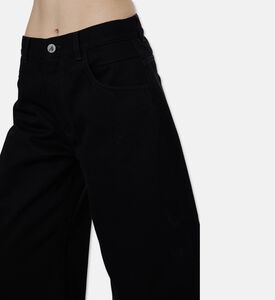 The Attico Denim Ankle-grazing Pants, Model View