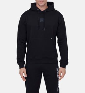 سترة طويلة الأكمام بطباعة غرافيكية على الظهر