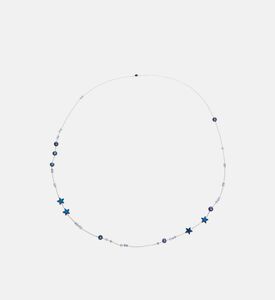 قلادة طويلة ذهب عيار 18 قيراط بنجمة دروزي