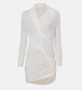 Source Unknown Draped Long-sleeve Wrap Top, Packshot View