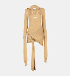 فستان بأكمام معقودة