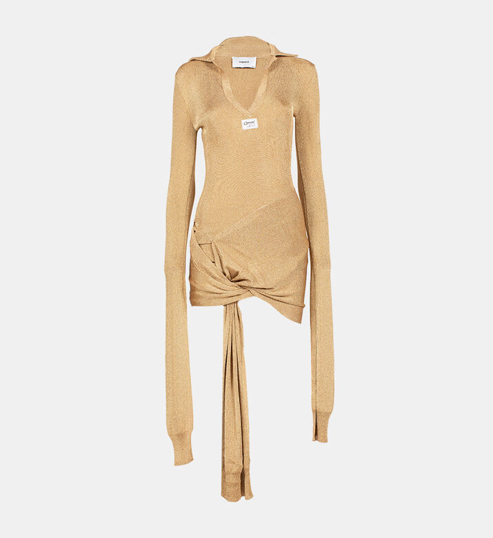 فستان بأكمام معقودة