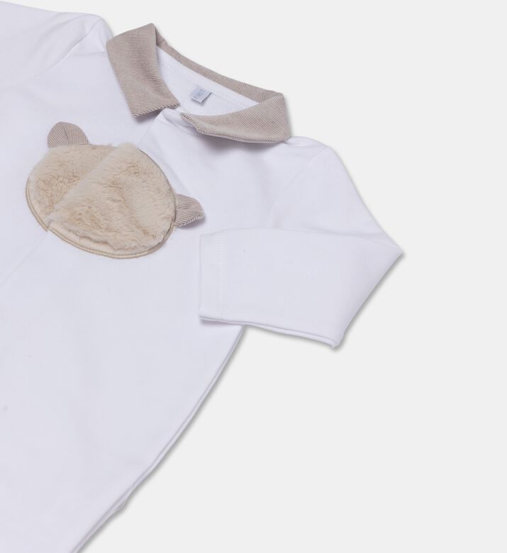 My First Collection Bear-patch Footed Baby Romper, Packshot View