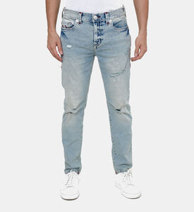 Stitched 5-pockets Denim Pants