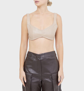 صدرية مقصوصة من الجلد النباتي