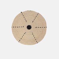 Round Seagrass Placemat With Contrasted Circle