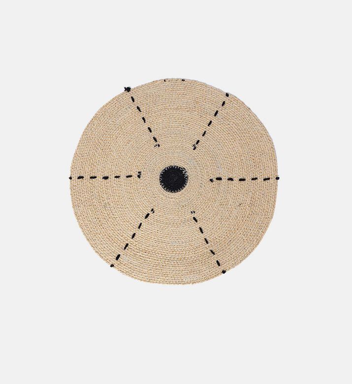 Round Seagrass Placemat With Contrasted Circle