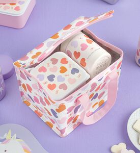 A Little Lovely Company Cool Bag 5.5l - Hearts, Packshot View