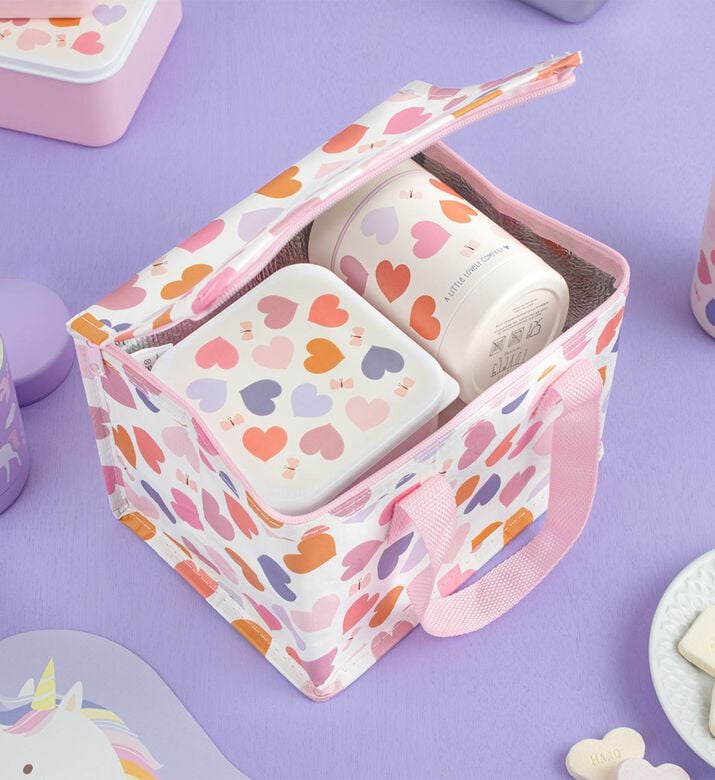 A Little Lovely Company Cool Bag 5.5l - Hearts, Packshot View