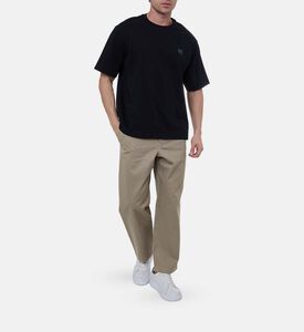 Fox-embroidery Short-sleeve T-shirt