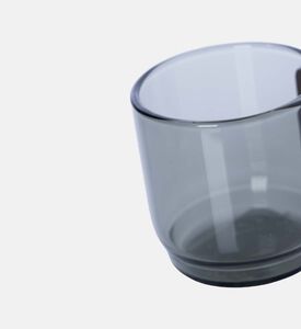 مجموعة أكواب شاي بمقبض خشبي 4 قطع 8.3×5.5×5.5 سم