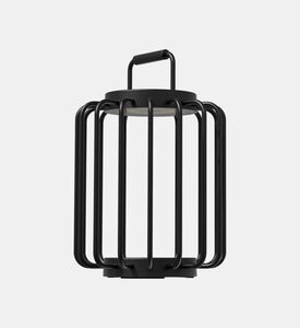 Villeroy and Boch Bangkok Aluminum Short Lantern Lamp, Black, Packshot View
