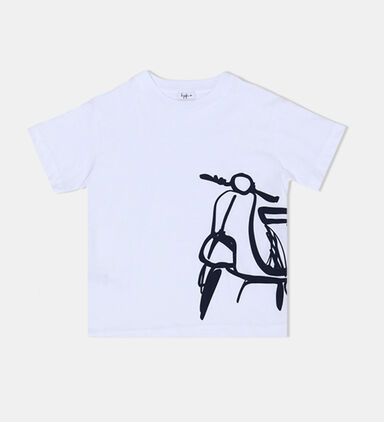 Cotton Graphic Logo-print T-shirt